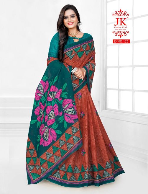 Jk Karishma 1 Casual Daily Wear Cotton Printed Latest Saree Collection